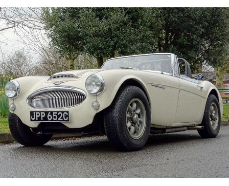 According to its accompanying Heritage Certificate, 'JPP 652C' is a home market Healey built between May 18 and 20 in 1965 be