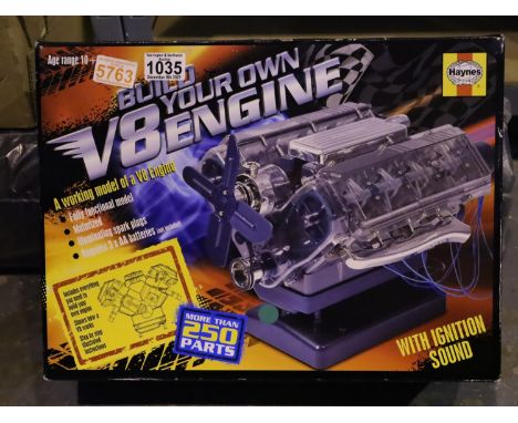 Haynes boxed Build Your Own V8 Engine kit. P&amp;P Group 2 (£18+VAT for the first lot and £3+VAT for subsequent lots) 