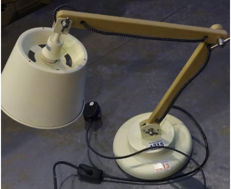 Modern metal and wooden framed anglepoise lamp. Not available for in-house P&P, contact Paul O'Hea at Mailboxes on 01925 6591
