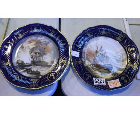 Four Spode limited edition Maritime England plates. P&amp;P Group 3 (£25+VAT for the first lot and £5+VAT for subsequent lots