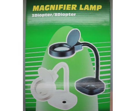 New and boxed magnifying lamp. P&amp;P Group 1 (£14+VAT for the first lot and £1+VAT for subsequent lots) 