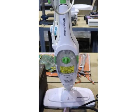 Morphy Richards twelve in one steam cleaner. Not available for in-house P&amp;P, contact Paul O'Hea at Mailboxes on 01925 659