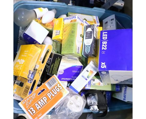New old stock of mixed light bulbs. Not available for in-house P&amp;P, contact Paul O'Hea at Mailboxes on 01925 659133 