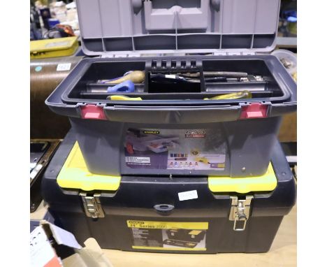 Stanley toolbox and another with tool contents to include screwdrivers, files, hammers etc. Not available for in-house P&amp;