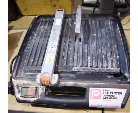 Performance PPDW100 diamond cut wet wheel tile cutter. Not available for in-house P&amp;P, contact Paul O'Hea at Mailboxes on