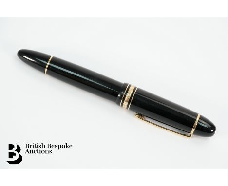 Mont Blanc Meisterstuck 149 fountain pen, piston fill with an 18k nib, marked 4810, nr MK1050941, unboxed.   Condition Report
