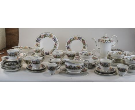 Paragon "Country Lane" Tea & Coffee Dinner Service Approx 71 Pieces Comprising Cups, Saucers, Side Plates, Soup Bowls, Coffee
