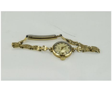 Rotary - Vintage Ladies 9ct Gold Cased Mechanical Wrist Watch. Fully Hallmarked. 