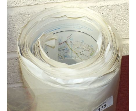 A collection of Ordnance Survey maps, approximately 40.