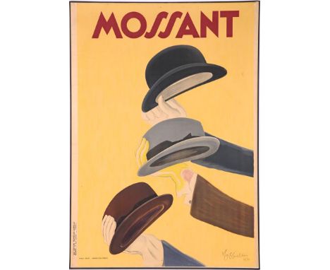 Leonetto Capiello (1875-1942)Lithograph poster on linen with inscription 'MOSSANT', design Leonetto Cappielo, France design y