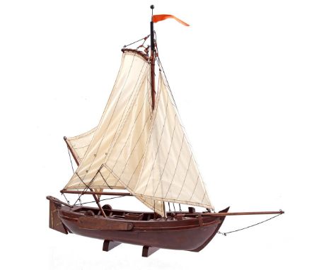 Scale model of a botter, 60 cm high, 65 cm long