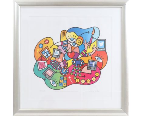 Jean Paul Marsman (1962-)3rd prize foederer talent award 2016, color lithograph 73/150, 56x56 cm