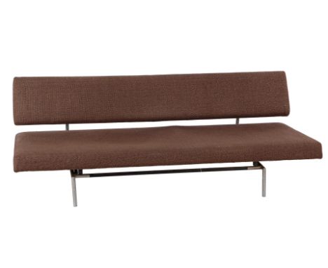 Martin Visser (1922-2009)Upholstered sofa bed with metal base, design Martin Visser for 't Spectrum, model BR02, Netherlands 