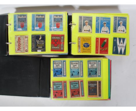 A collection of vintage 20th Century Cigarette packets within plastic sleeves containing many different varieties to include 