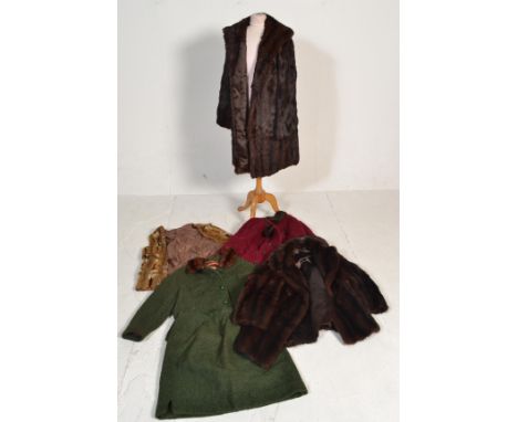 A group of seven vintage 20th Century ladies fur coats / jackets of differing styles and various sizes to include a light fur
