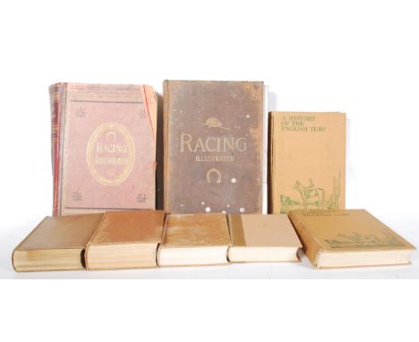 Horse Racing - A selection of books dating to the 19th Century to include 'Racing Illustrated' Vol. II from December 1895 to 