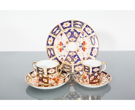 SET OF SIX ROYAL CROWN DERBY IMARI COFFEE CANS AND SIX SAUCERS
decorated with the 2451 pattern (12)