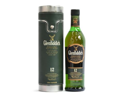 Glenfiddich 12 Year Old Scotch Whisky (70cl, 40%) boxed 
