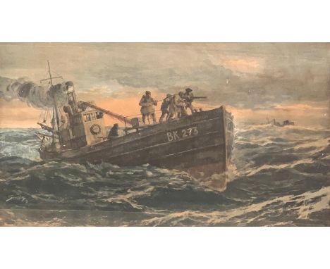Snaffles (Charles Johnson Payne 1884-1967), 'Gentleman Unafraid', colour print, signed in pencil lower left, 43.5 x 66cm 