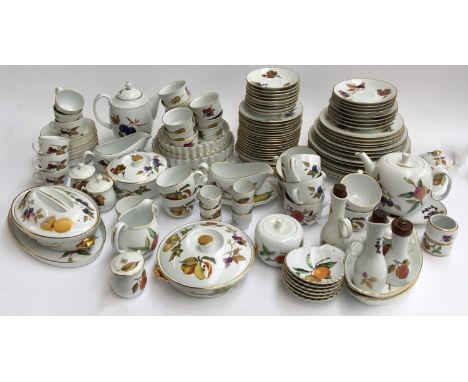 An extremely large Royal Worcester 'Evesham' pattern dinner service, approx. 190 almost all in exceptional condition, in four