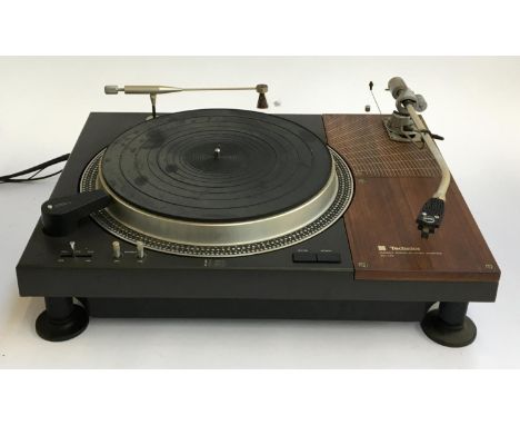 A Technics Direct Drive Player System SL-110 turntable, with SME model 3012 tone arms; together with four record player mount