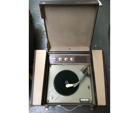 A Philips stereophonic portable record player 