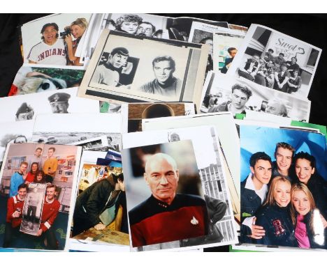 Television press photographs, to include Saturday Zoo, Shooting Stars, Stars in their Eyes, Supermarket Sweep, Stalag Luft, S