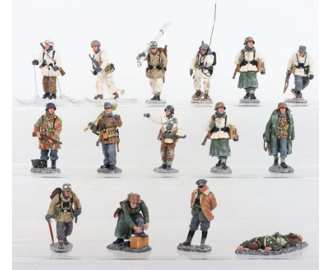 King &amp; Country Bastogne Series Figures, including German army, Luftwaffe and Waffen-SS figures, also with figure of Sepp 
