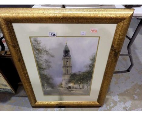 Large gilt framed print. Not available for in-house P&amp;P 