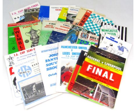 Various football programmes, to include West Bromwich Albion v Leicester City FA Semi-Cup Final 1969, other 1960's programmes