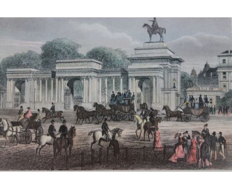 After Cassell Entrance To Hyde Park print, 33cm x 57cm.