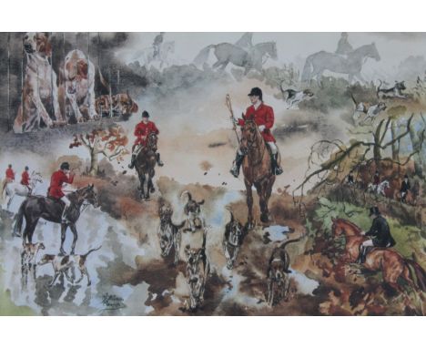•After Gillian Harris.  Heaven Scent, limited edition print, number 800 of 850, hand signed title with pencil annotation to t