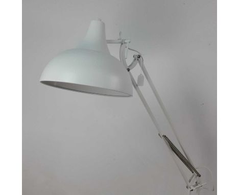 ANGLEPOISE STYLE FLOOR LAMP painted white170cm high