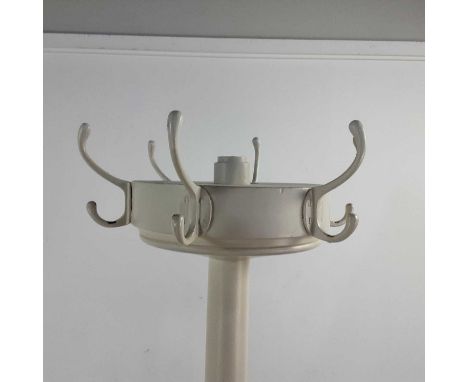 VINTAGE HAT AND COAT STAND white painted188cm high