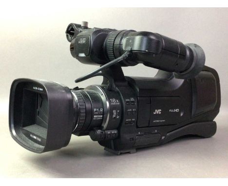 VINTAGE JVC VIDEO CAMERA AND OTHER ITEMS  including binoculars and photography equipment