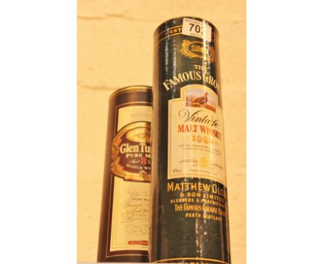 MALT WHISKY. Glen Turner pure malt Scotch whisky and a Famous Grouse vintage malt whisky 1992