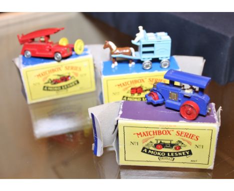 MATCHBOX CARS. Three Matchbox Lesney boxed model cars