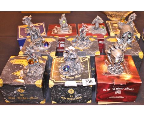 MYTH & MAGIC. Ten Myth & Magic pewter figures with original boxes