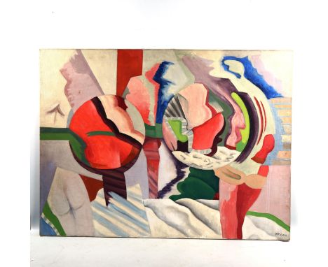 Marie-Louise Von Motesiczky (1906 - 1996), oil on canvas abstract, signed with monogram, dated Oct '64, further inscription v