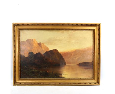 M D Ansell, pair of oils on canvas, 1 titled Loch Lomond, signed, 50cm x 75cm, framedBoth are in very good original condition