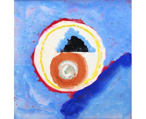 Alistair Grant (1921 - 1997), oil on canvas, abstract, inscribed verso, 30cm x 30cm, framedGood condition, frame has a few ve