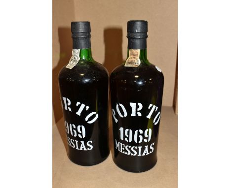 VINTAGE PORT, Two Bottles of outstanding Vintage Port comprising 2 x PORTO MESSIAS 1969, 20% vol. 75cl, both seals intact