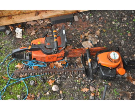 A STIHL 010AV PETROL CHAINSAW along with a Tanaka THT-210 petrol hedge trimmer (both engines  pulls freely but hasn't started
