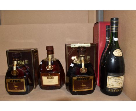 COGNAC, Four Bottles of Cognac comprising 1 x 3.6 Litre Bottle of REMY MARTIN VS Fine Champagne Cognac, 70 proof, 48 fl.oz,&n
