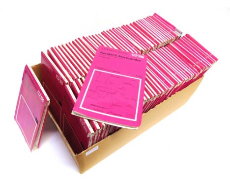 [MAPS]  Approximately eighty-five Ordnance Survey 1:50,000 folding maps, (ex library). 