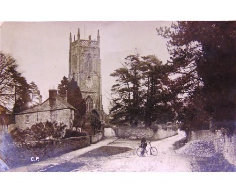 POSTCARDS - ASSORTED  Twenty-eight cards, including real photographic views of a decorated Sheffield tram car; The George Inn