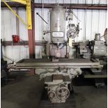 VERTICAL MILL, CINCINNATI #3, 15" x 62" tbl., 18-1,300 RPM, S/N 4A3V11-410