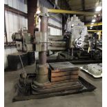 DRILL PRESS, DRESES, Mfg. 1939, 3' arm x 9" dia. column, spindle spds.: 50-1800, 440 v. , S/N 4349
