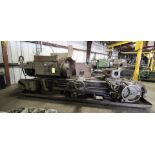 TURRET LATHE, WARNER & SWASEY MDL. 4A M-3550, 24" 3-jaw chuck, cross sliding turret, S/N 2615424