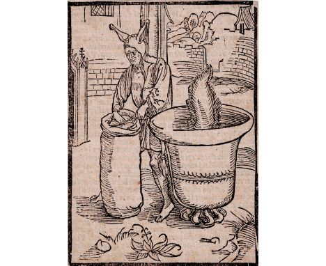 Albrecht Dürer (1471-1528) - Fool with Church bell upside down - 1494  /  Description:  Narrenrede, nicht auf alle Reden acht